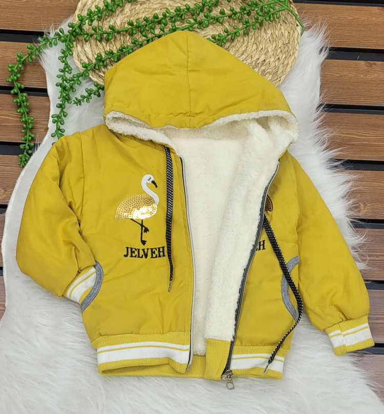 سویشرت دخترانه زمستانه مدل فلامینگو در رنگبندی مناسب 2 تا 6 سال