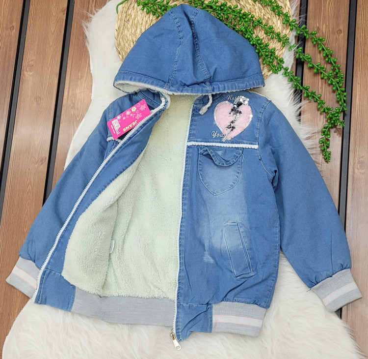 کاپشن جین دخترانه