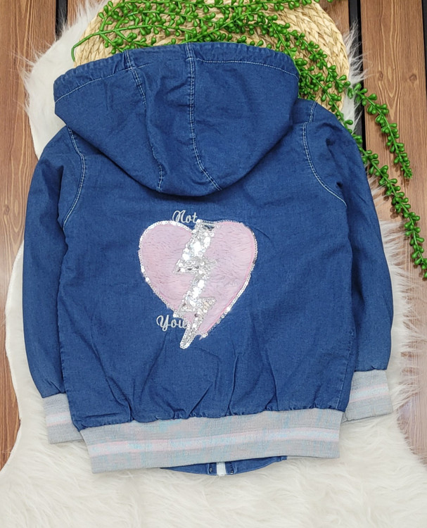 کاپشن جین دخترانه تو خز