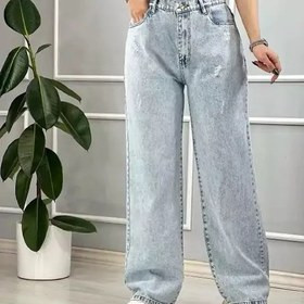 شلوار لی نیم بگ زنانه