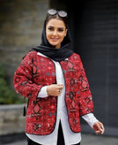 کت تافته گلیمی زنانه