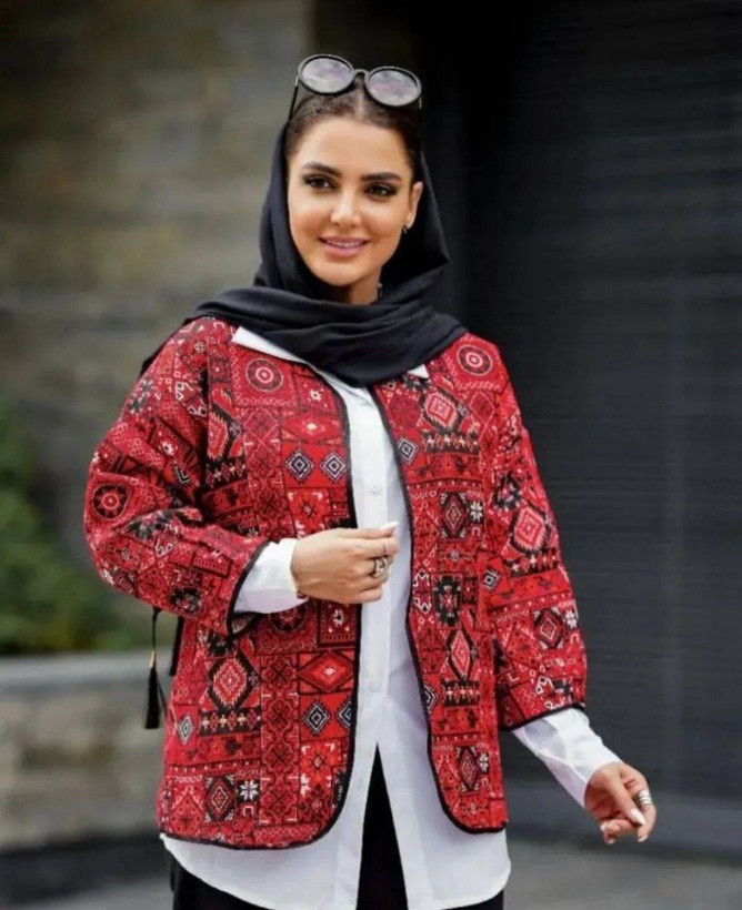 کت تافته گلیمی زنانه