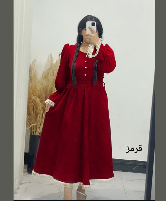 پیراهن یلدایی زنانه مدل خاتون شیک و مزونی