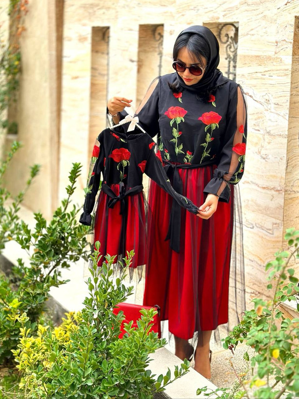 پیراهن زنانه یلدایی مزونی و شیک مدل بهشت