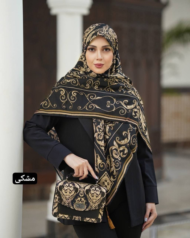 ست کیف و روسری مجلسی زنانه کد 7562