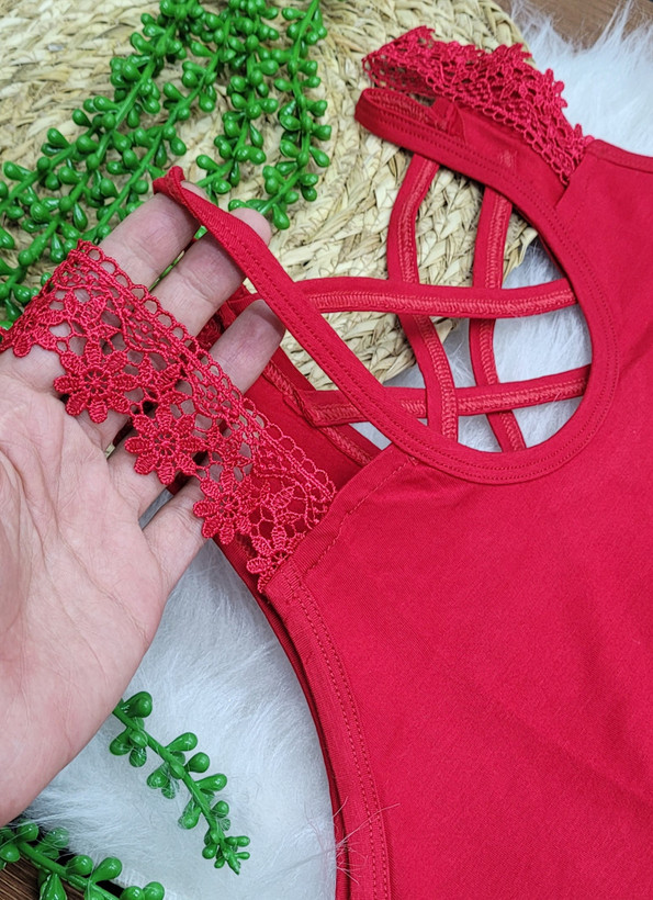 تاپ دکلته زنانه پشت ضربدری
