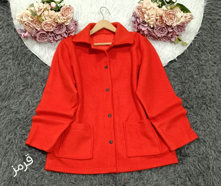شومیز مانتویی یلدایی جنس فوتر کد 1394