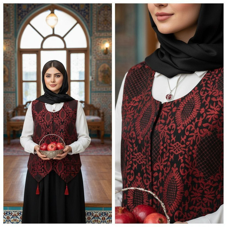 جلیغه یلدایی زنانه مدل دلربا