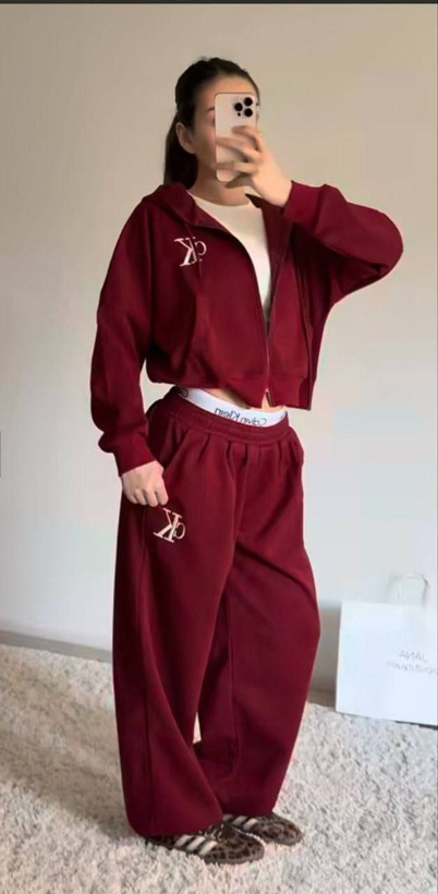 ست هودی شلوار دورس زنانه مدل ژینوس