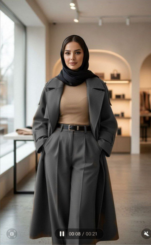 ست پالتو شلوار فوتر زنانه شیک و کاربردی
