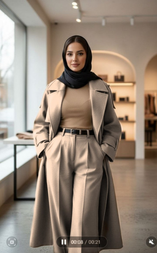ست پالتو شلوار فوتر زنانه شیک و کاربردی
