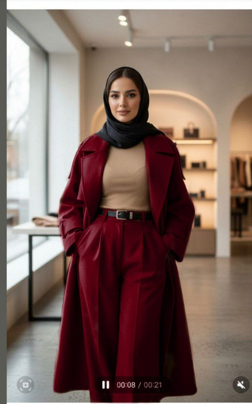 ست پالتو شلوار فوتر زنانه شیک و کاربردی