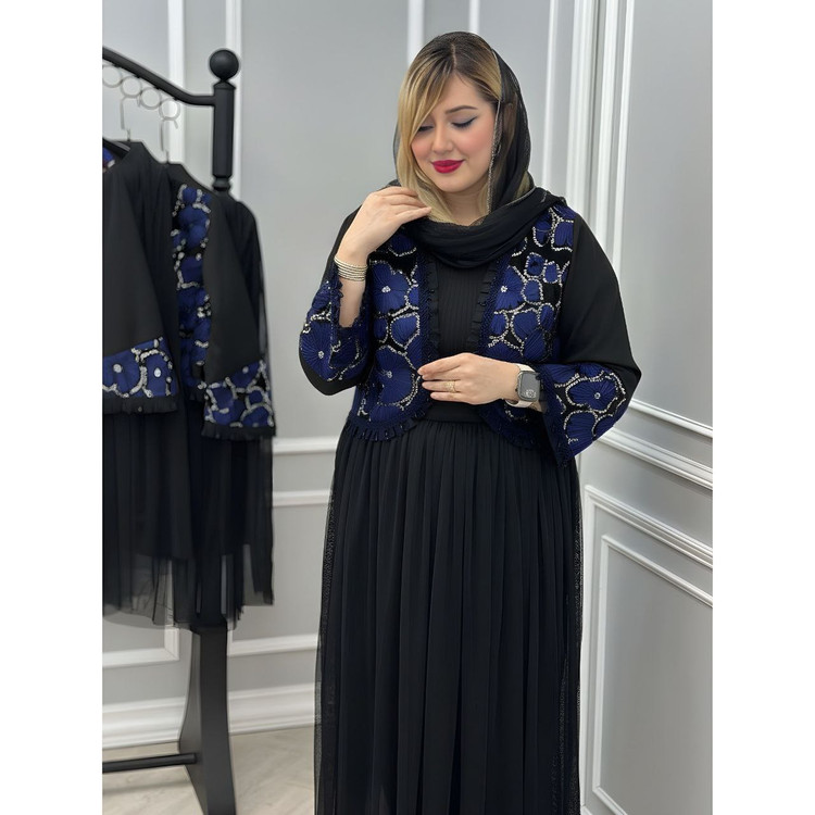 ست سه تکه کت دامن و شال مجلسی زنانه