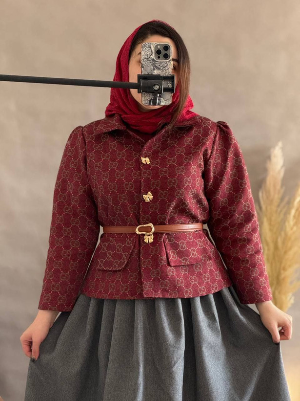 ست کت دامن پشمی گوچی شیک و مزونی