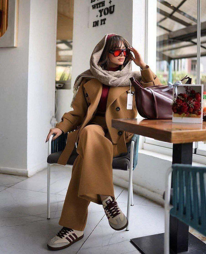 ست کت شلوار پشمی زنانه اقتصادی