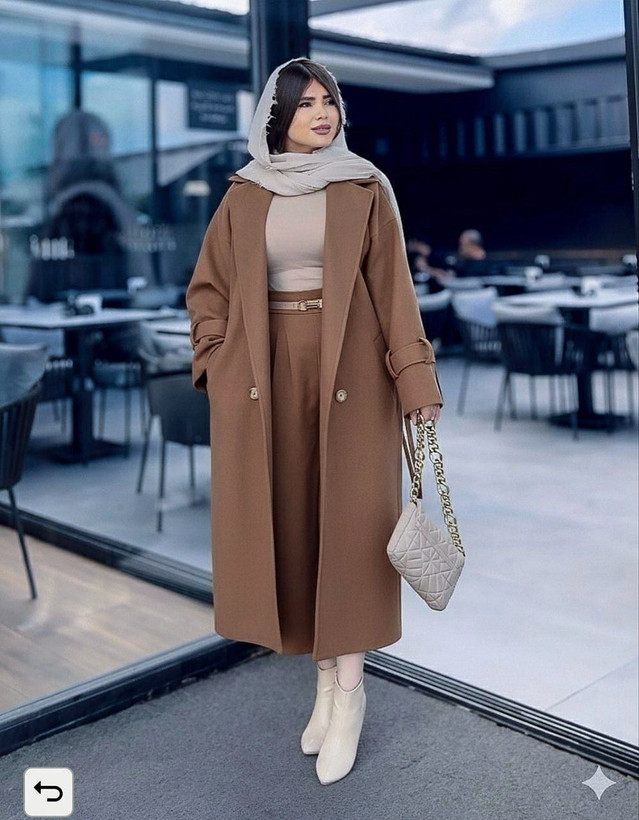 پالتو فوتر بلند مدل نگین