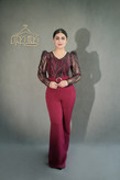 سرهمی اورال مجلسی زنانه مدل یاسی مزونی و شیک