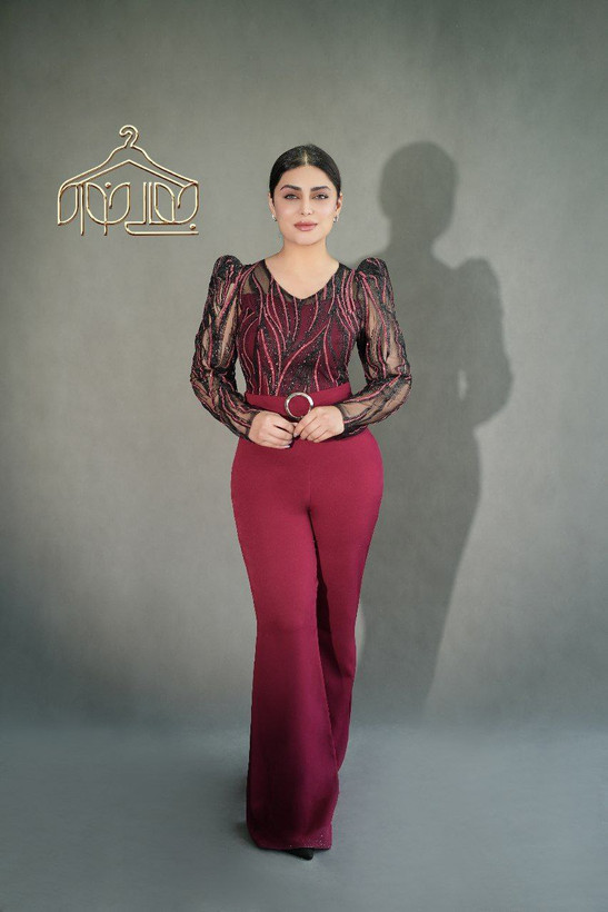 سرهمی اورال مجلسی زنانه مدل یاسی مزونی و شیک