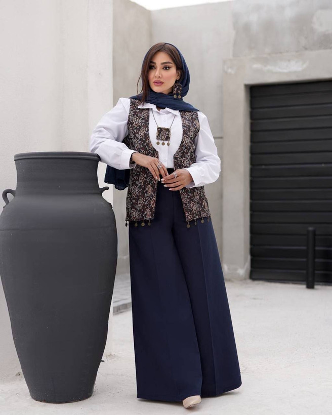 ست سه تکه عیدانه مدل فرخنده