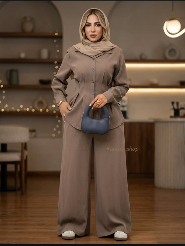 ست شومیز شلوار مزونی مدل لارای تک و عمده
