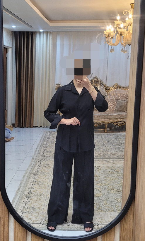 ست شومیز شلوار مزونی مدل لارای تک و عمده